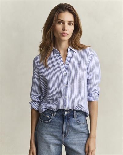 Gant - Linen Skjorte - Royal Blue